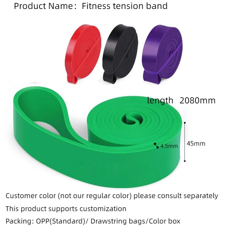 Gedeng 100% Natural Latex Custom Printed Pull up Assist Band / Heavy Duty Resistance Bands / Rubber Power Bands