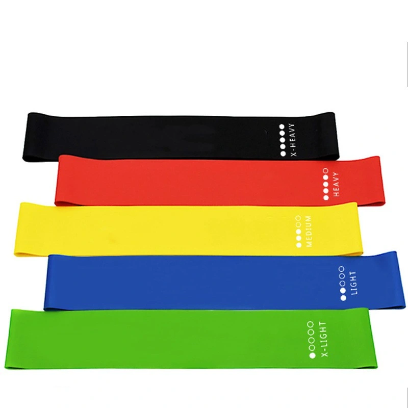 Custom Logo Fitness Exercise Natural Latex Elastic Loop Resistance Band