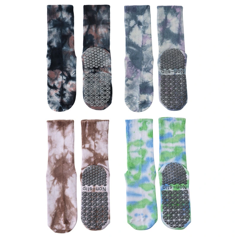 Hold Plus Yoga Socks Pilates Anti Slip Dots Ankle Socks Tie Dyed Socks