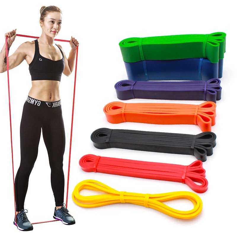 Fitness Latex Resistance Bands Custom Logo Set Pull-UPS Elastic Band Yoga Strength Training Pull Band