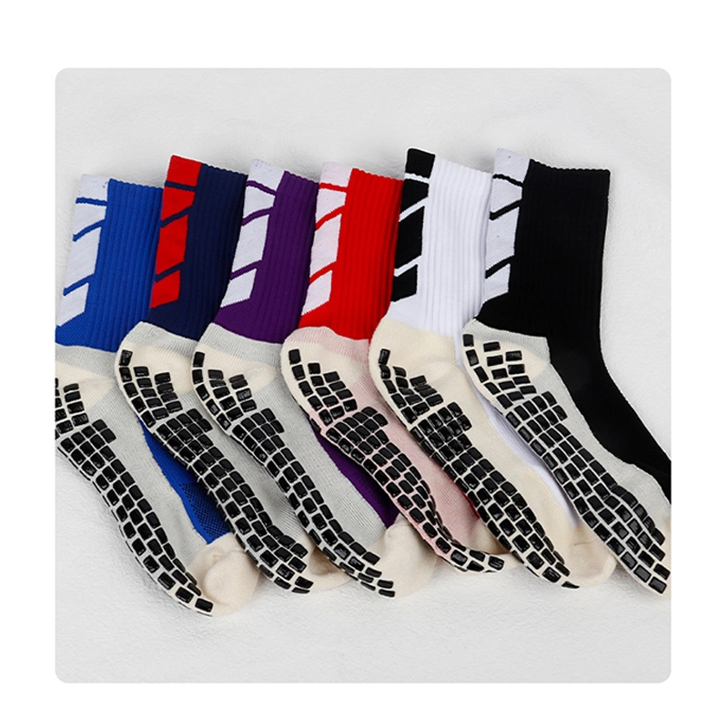 Wholesale Anti Slip Sock Soccer Grippy Sports Grip Socks for Men