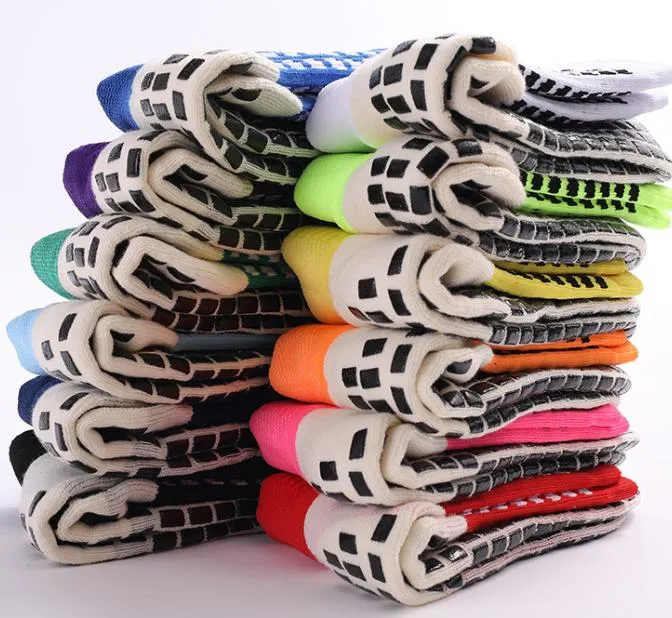 Custom Men Soccer Socks Crew Football Grip Sports Rubber Socks Anti Slip