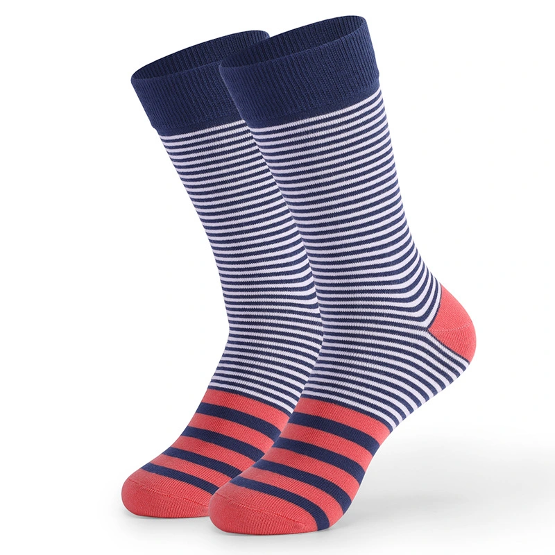 High Quality Wholesale Mens Colorful 100% Cotton Crew Socks