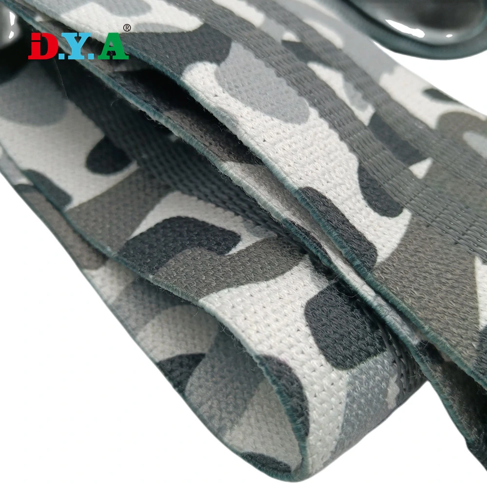 Anti-Slip Camouflage Sublimation Printed Booty Resistance Bands for Legs and Glutes