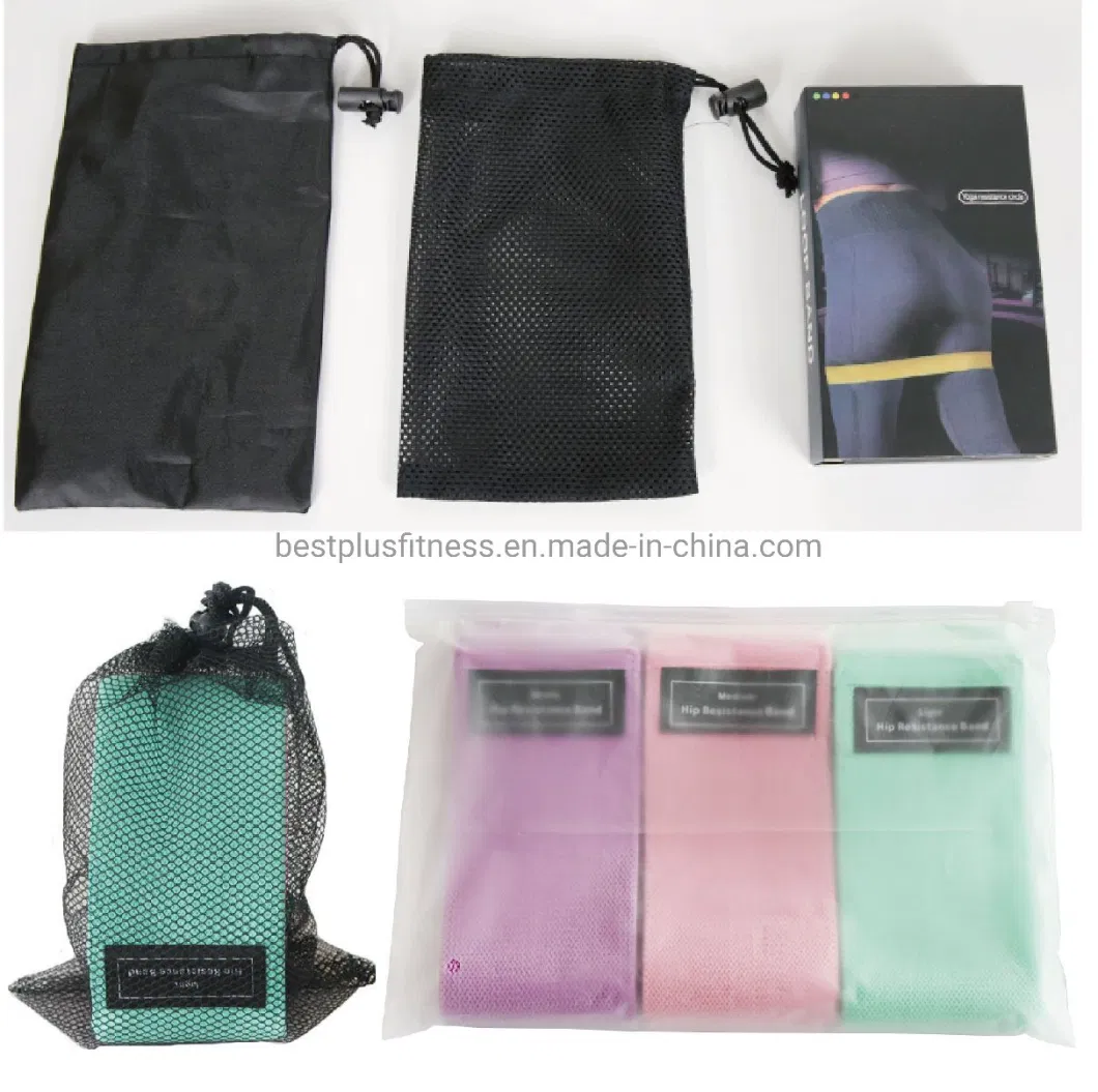 OEM Wholesale Price Customize Rubber Logo Pull up Fitness Workout Fabric Resistance Bands