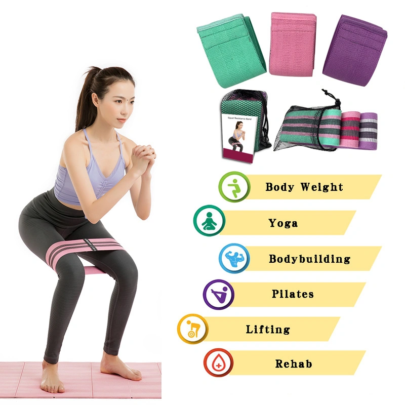 Gym Strength Training Band Fitness Rubber Loop Yoga Resistance Band for Women