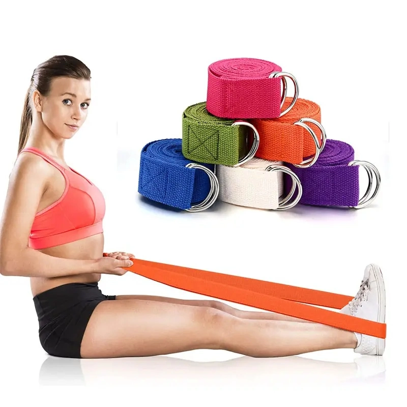 Stretching Strap Black Yoga Belt Resistance Bands Fitness Yoga Belt Dance Bands