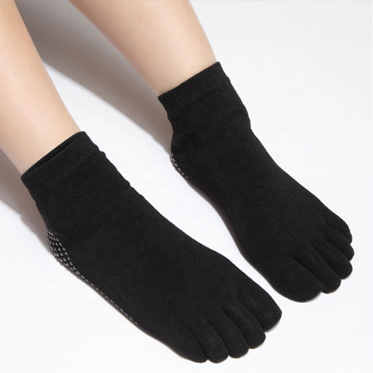 Xianghui 5 Toe Anti-Slip Silicone Pilates Breathable Hollow Yoga Grip Socks