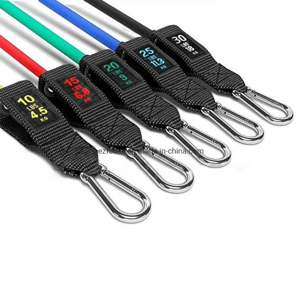 Work-out Resistance Band for Man and Woman, Set of 5 Exercise Bands and Handles Good for Fitness or Gym Work-out Wbb14467