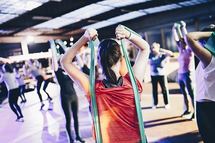 Pilates Elastic Band Home Gym Polyester Resistant Set Yoga Supplies Resistance Band