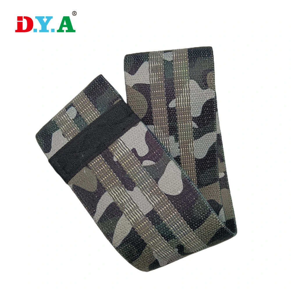 Anti-Slip Camouflage Sublimation Printed Booty Resistance Bands for Legs and Glutes