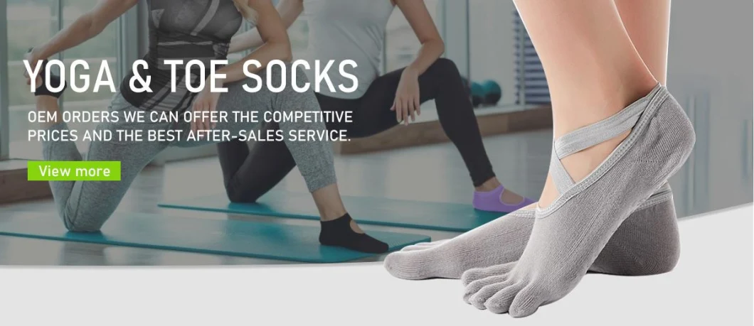 Xianghui 5 Toe Anti-Slip Silicone Pilates Breathable Hollow Yoga Grip Socks