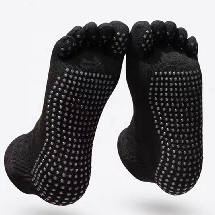 Xianghui 5 Toe Anti-Slip Silicone Pilates Breathable Hollow Yoga Grip Socks