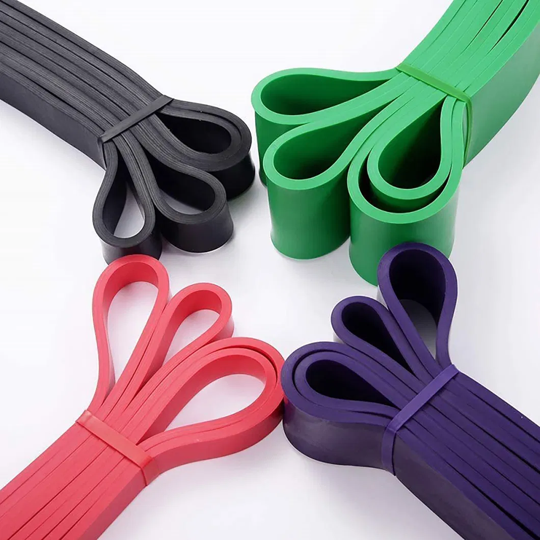 Natural Latex Resistance Band Squat Hip Leg Rubber Elastic Band for Home Fitness