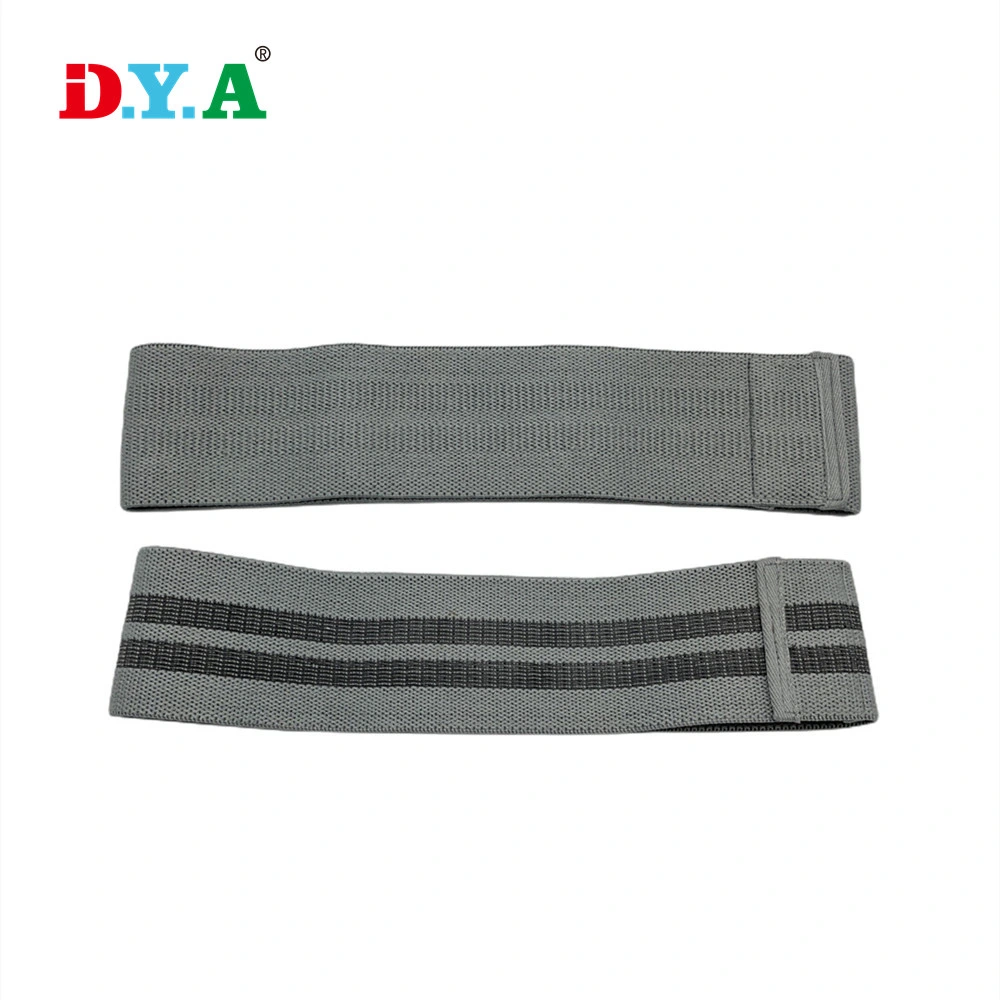 Wholesale Black Gray Non-Slip Workout Gym Resistance Elastic Loop Bands Exercise Booty Bands for Women/Men Yoga/Pilates