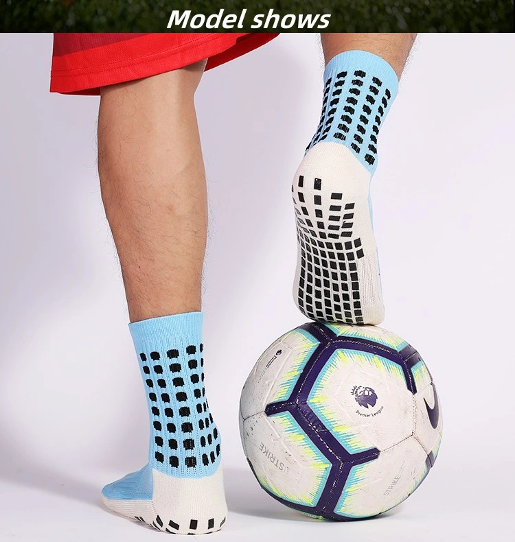 China Socks Factory Custom Unisex Training Football Socks Wholesale Sport Socks with Glue Point