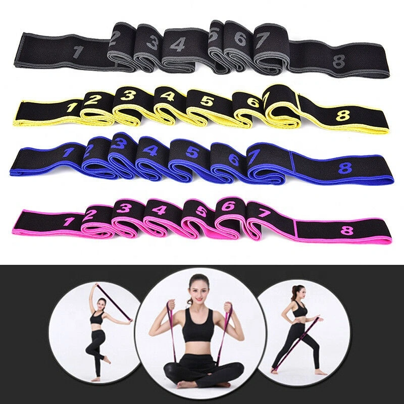 Latin Dance Elastic Latex Cotton Stretch Belt Exercise Yoga Strap Resistance Band