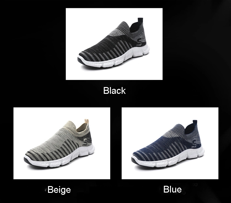 Fashion Casual Logo Custom Mens Sports Trainers Sneakers Sock Running Shoes for Men