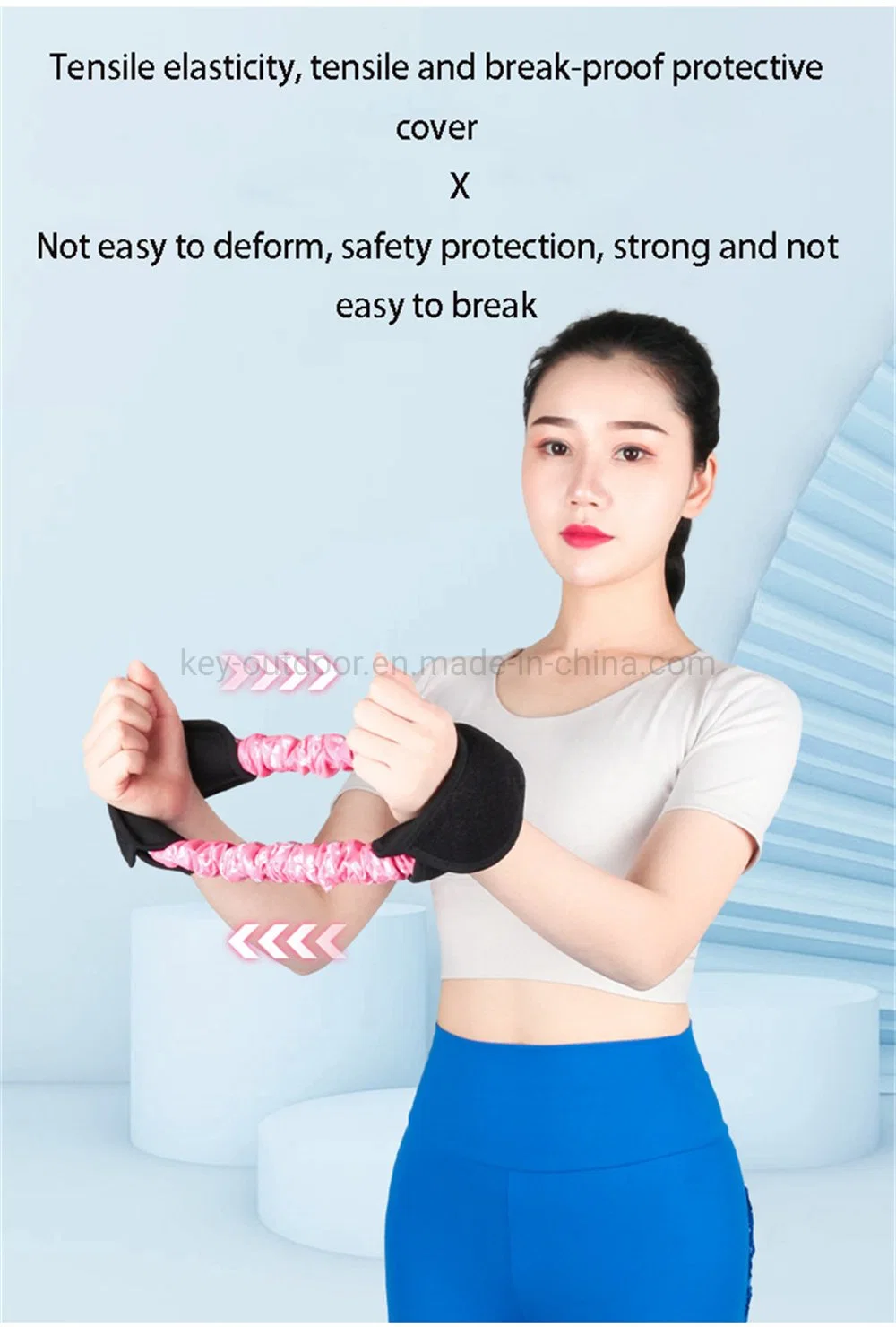 Hot Sale Hip Exercise Bands Four Color Elastic Loop Band Anti Slip Fitness Physical Resistance Yoga Stretch Strap Bands