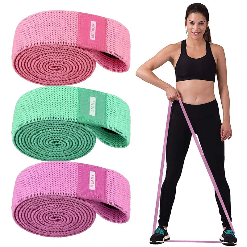 Multi-Functional Black Stretching Belt Custom Promotional Yoga Fitness Training Sport Resistance Bands