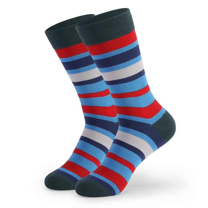 High Quality Wholesale Mens Colorful 100% Cotton Crew Socks