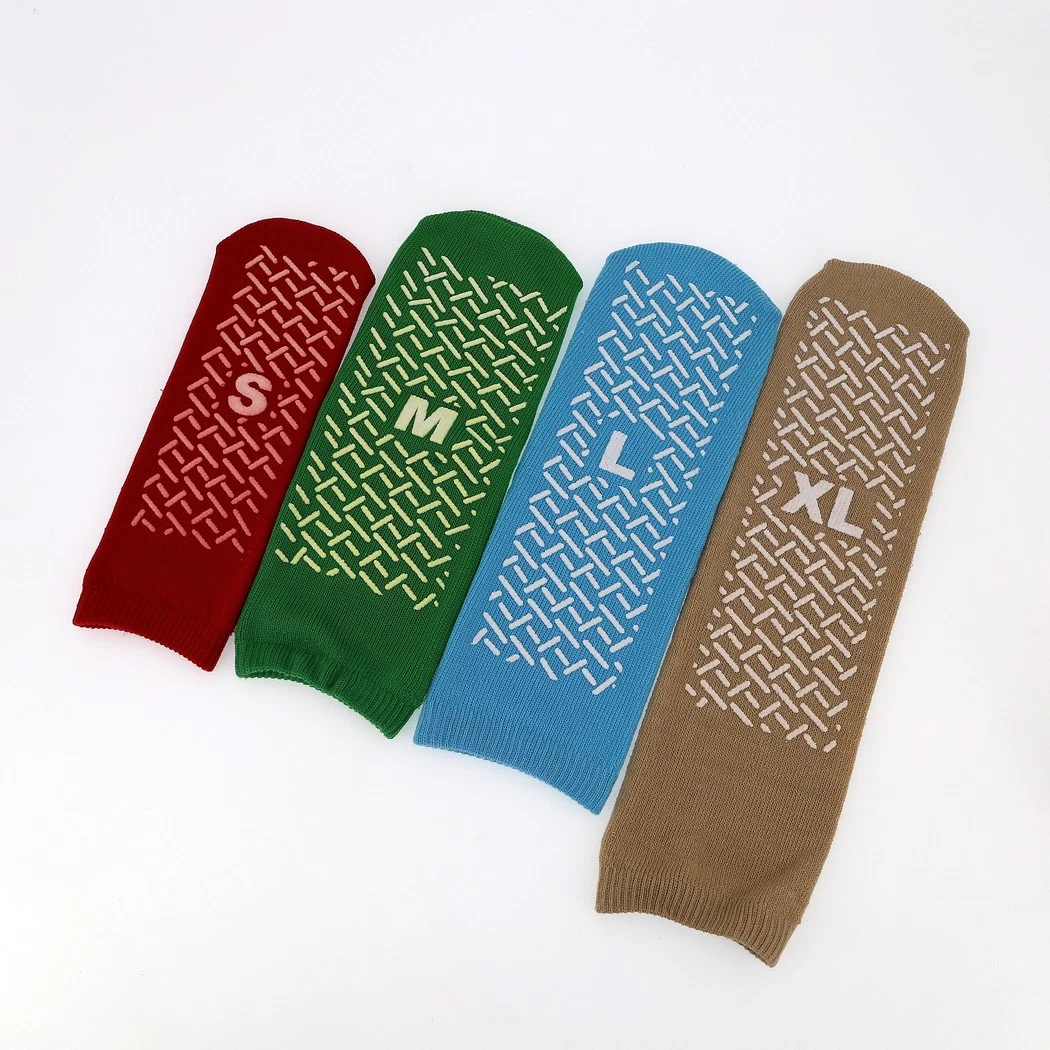 Disposable Unisex Anti-Slip Breathable Eco-Friendly Slipper Socks for Hospital Yoga Pilates Trampoline Airplane