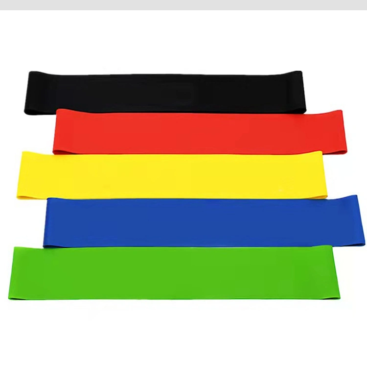 Wholesale Fitness Workout Gym Resistance Elastic TPE Latex Band Custom Logo