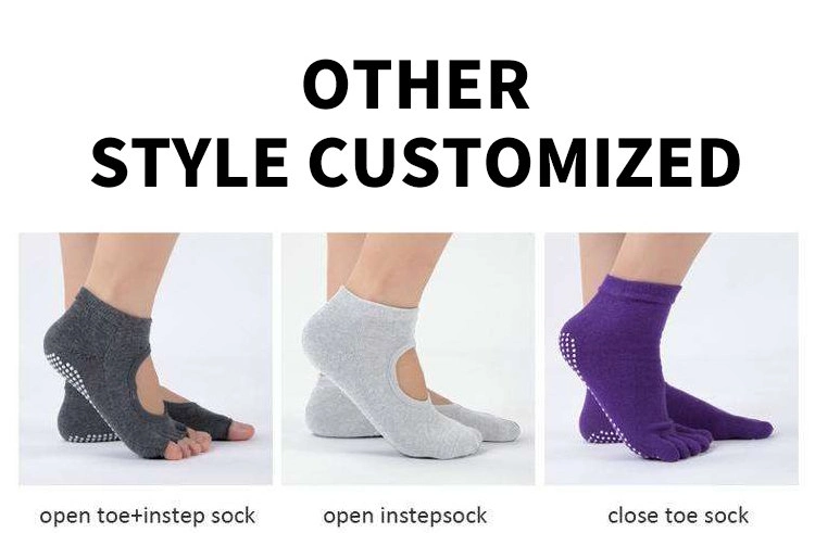 2022 Organic Cotton Womens Pilates Anti Slip Yoga Socks