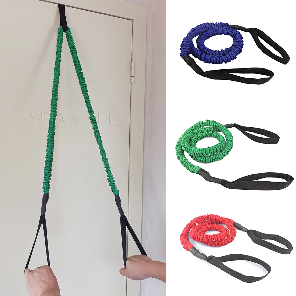 Wholesale Custom Logo Exercise Resistance Band with Handles OEM Rubber Bands