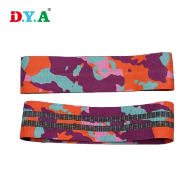 Kundenspezifischer Druck Booty Bands Workout Bands Übung Fabric Loop Fitness Zubehör Hüftkreis Band Widerstand