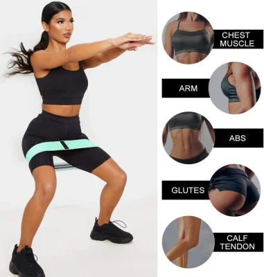 Gewebe Widerstandsbänder für Damen/Herren Trainingsbänder für Gesäßmuskeln HIPS Und Legs Fitness Ideal für Home Gym Training und Sport