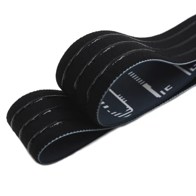 Kostenloses Muster Custom Logo Anti-Rutsch Elastisches Webbing 2,5 Cm Breite 3 Lines Ribbon Silikon bedrucktes elastisches Greiferband für Radfahren