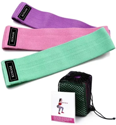 Gewebe Widerstandsbänder für Damen/Herren Trainingsbänder für Gesäßmuskeln HIPS Und Legs Fitness Ideal für Home Gym Training und Sport