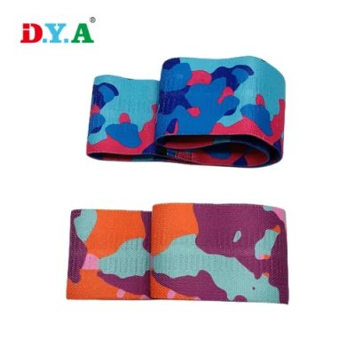 Kundenspezifischer Druck Booty Bands Workout Bands Übung Fabric Loop Fitness Zubehör Hüftkreis Band Widerstand