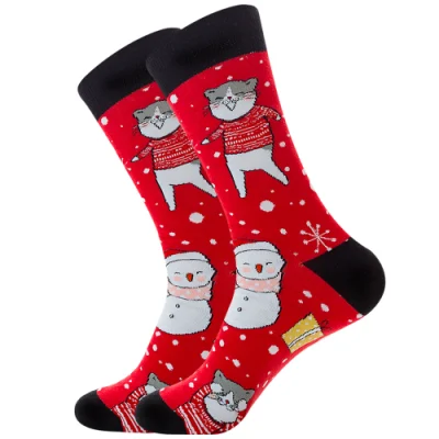 Personalisiere alle Arten von Socken Weihnachten Socke Baumwolle Socken Damen Socken Herren Socken in verschiedenen Designs