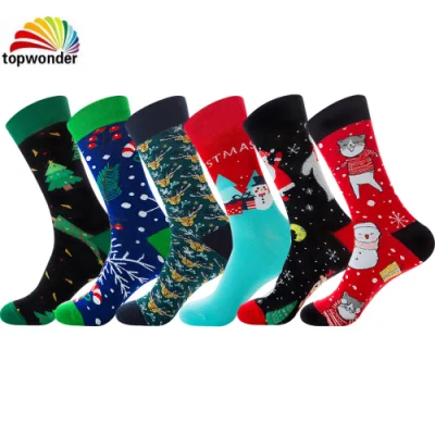 Personalisiere alle Arten von Socken Weihnachten Socke Baumwolle Socken Damen Socken Herren Socken in verschiedenen Designs
