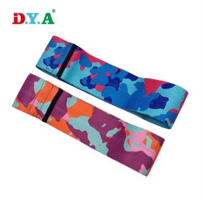 Kundenspezifischer Druck Booty Bands Workout Bands Übung Fabric Loop Fitness Zubehör Hüftkreis Band Widerstand