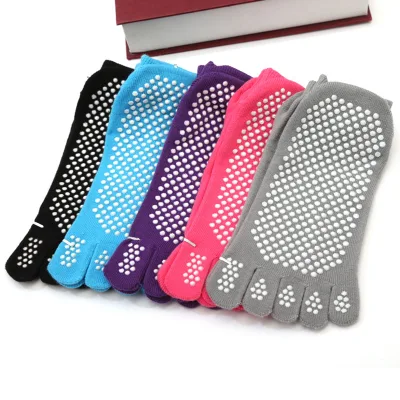  Yoga Anti-Rutsch Socken für Frauen mit Grips, rutschfeste Socken &amp; fünf Zehensocken für Yoga, Pilates, Ballett, Fitness, Tanz, Übung Esg13011