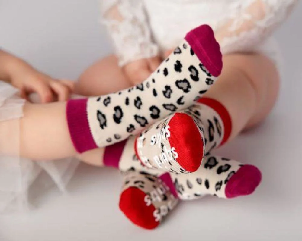 Baby Socks with 100% Skin-Safe Tested Silicone Dots 3 Pairs