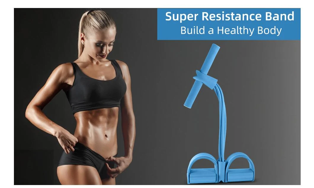 Natural Latex Tension Rope Fitness for Abdomen, Waist, Arm, Leg Training