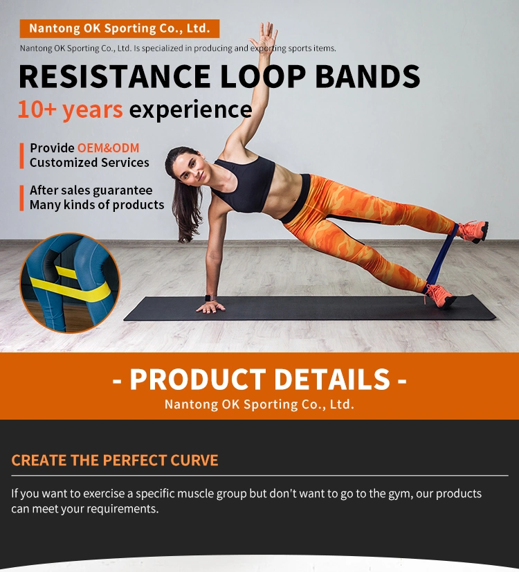 Wholesale Workout Custom Logo Professional Equipment Adjustable Set Fabric Ankle Resistive Long Hip Bulk Resistance Bands