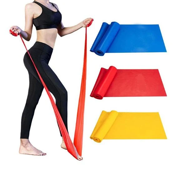 Gym Fitness Custom Printed Logo Yoga Resistance Bands Yoga Sports Exercise Band