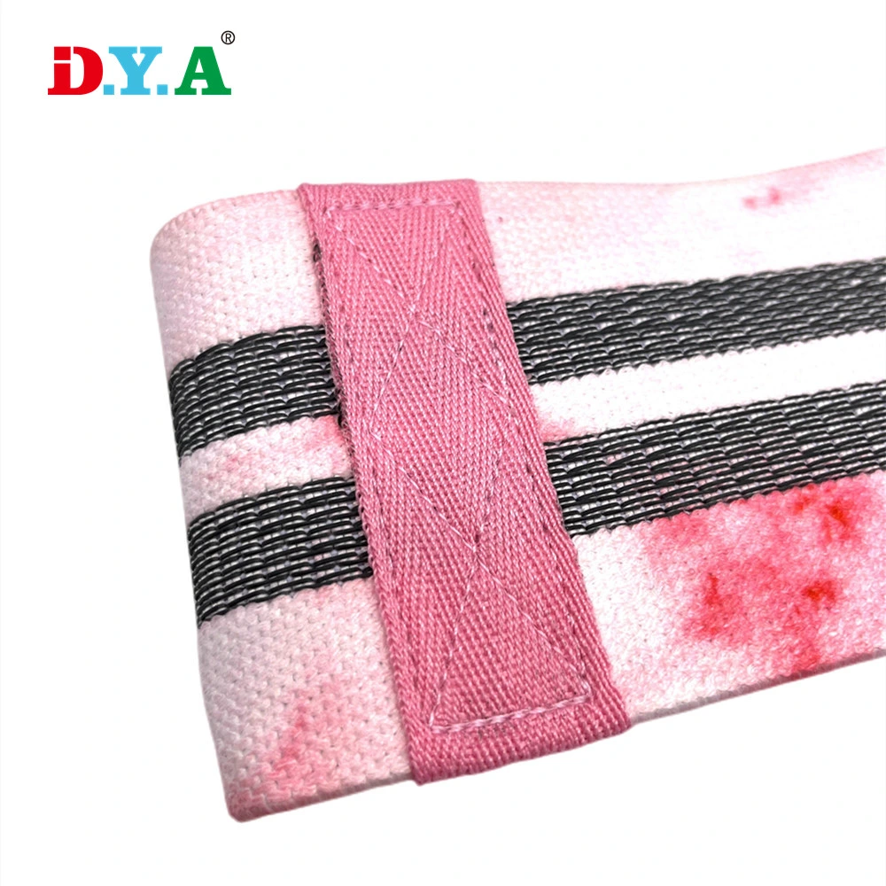 New Style Custom Printed Exercise Stretch Booty Bands Sublimation Gym Hip Resistance Band for Yoga