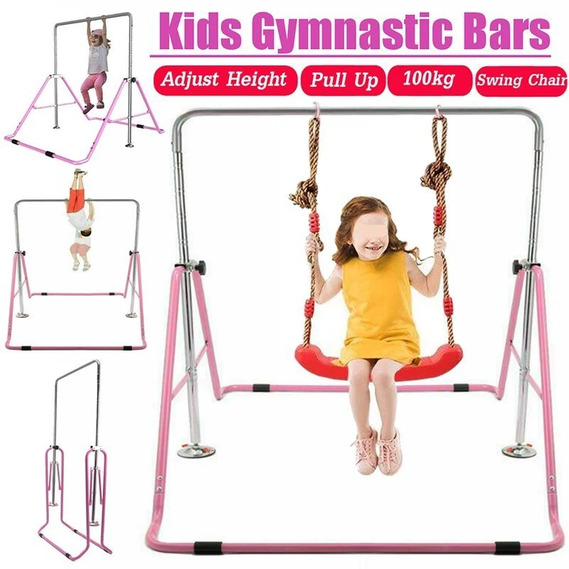 Adjustable Horizontal Pull up Bar Stand Gymnastic Training Bar Swing Stand Monkey Bar Stand Home Gym Bl13279