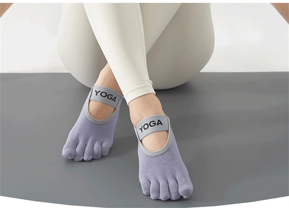 Yoga Socks for Women Non-Slip Grips &amp; Straps, Ideal for Pilates, Pure Barre, Ballet, Dance, Barefoot Workout