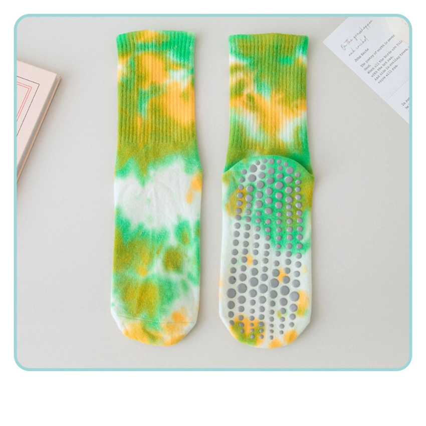 Tie Dye Non Skid Yoga Socks Pilate Grip Socks for Girls