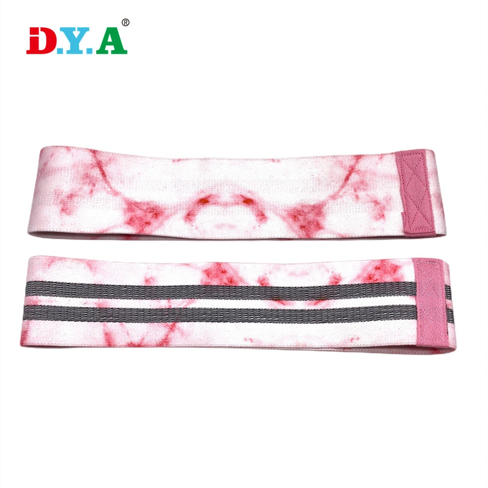 New Style Custom Printed Exercise Stretch Booty Bands Sublimation Gym Hip Resistance Band for Yoga