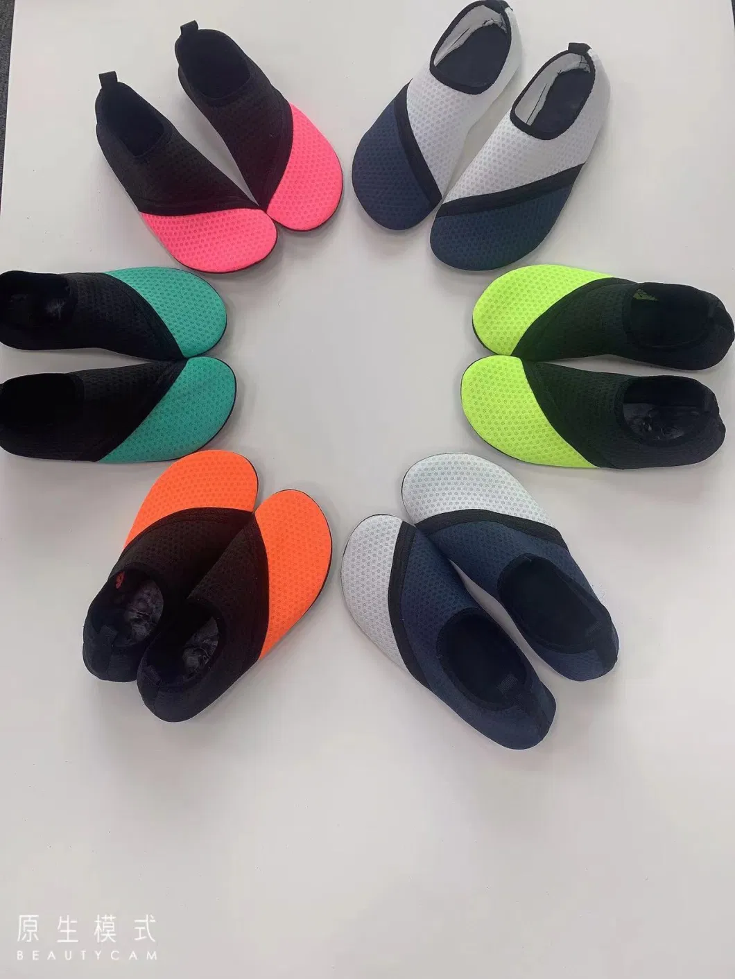 Factory Price Wholesale Indoor Shoes Socks Diving Socks Fly Weaving Wetsuit Non-Slip Aqua Shoes with Offset Printing, Any Color, Logo Can Be Customized