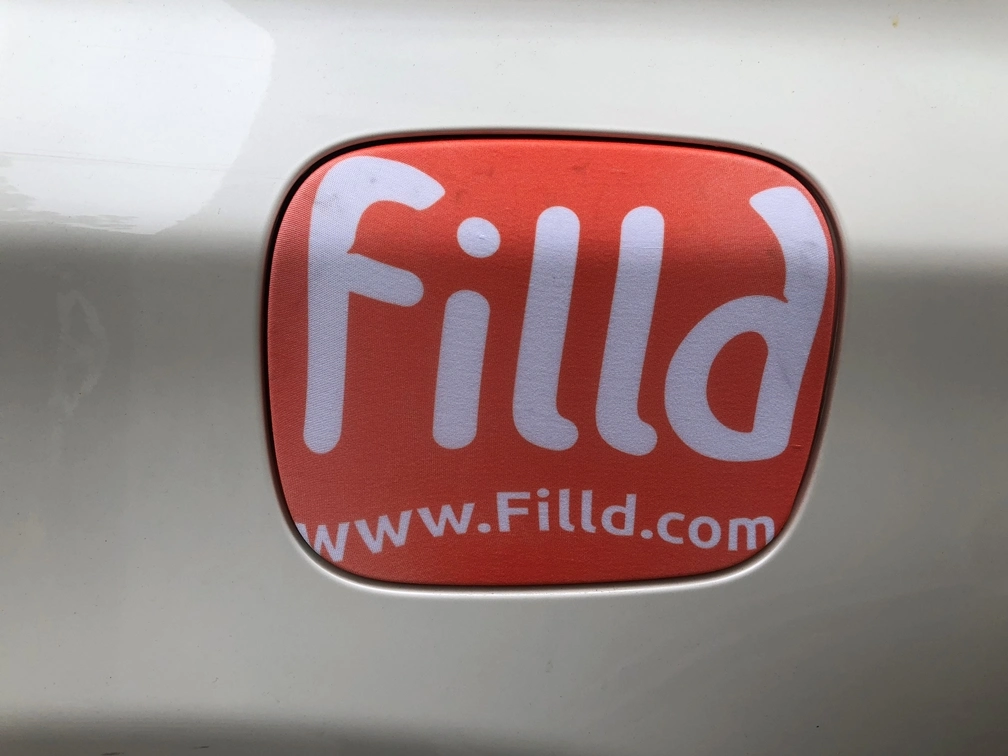 Customized Polyester Car Oil Fuel Filter Tank Cap Cover with Custom Logo Printing