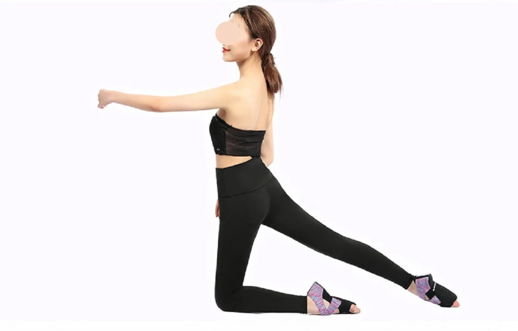 Yoga Non Slip Socks Women Breathable Toeless Socks Gym Fitness Aerial Yoga Dancing Pilates Socks Ladies Sport Inner Socks Esg16378